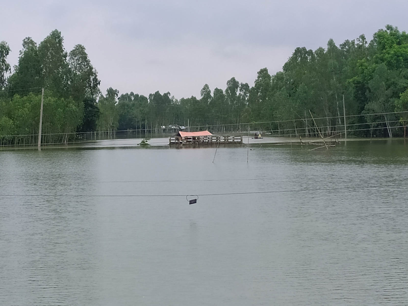 কুড়িগ্রামে আবারো বন্যা -ধরলার পানি বিপদসীমার ১৯ সেন্টিমিটার উপরে